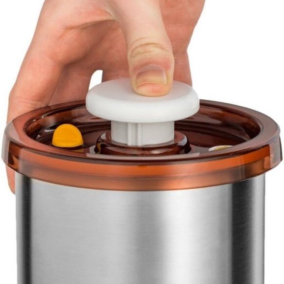 Osaka Vacuum Sealed Canister Stainless Steel Storage Container for Coffee 16.9oz - Picture 5 of 5